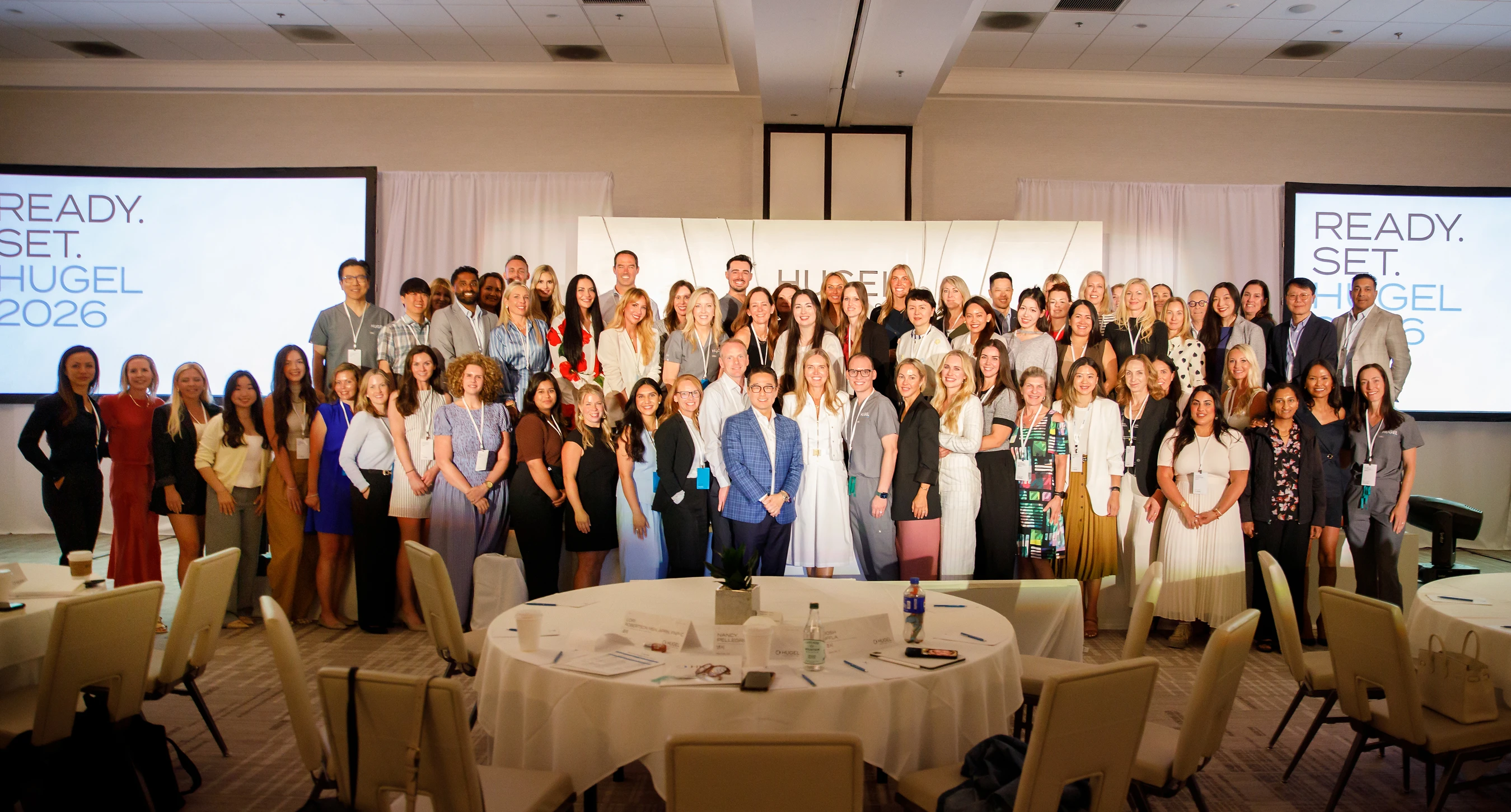 Hugel Aesthetics team at the Ready. Set. Hugel. 2026 sales meeting